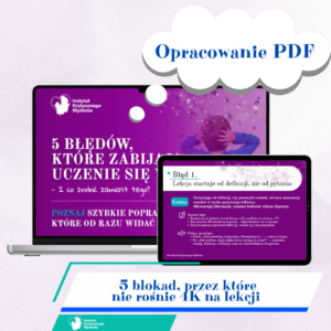 5 błędów, które zabijają uczenie się w klasie (PDF)